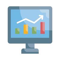 Stock Market Vector Style illustration. Business and Finance Outline Icon.