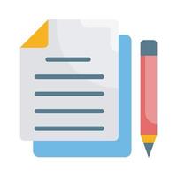 Documents Vector Style illustration. Business and Finance Outline Icon.