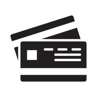 Credit Card Vector Style illustration. Business and Finance Solid Icon.