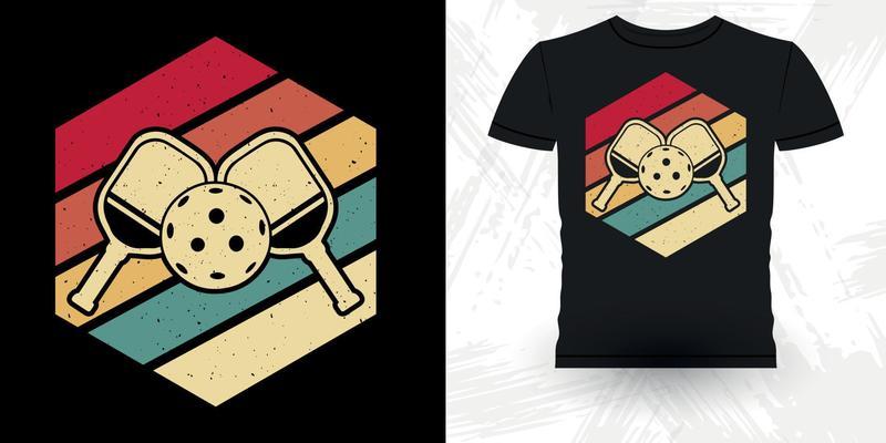 Funny Pickleball Player Sports Retro Vintage Pickleball T-shirt Design