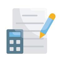 Accounting Vector Style illustration. Business and Finance Outline Icon.