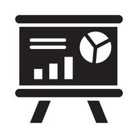 Presentation Vector Style illustration. Business and Finance Solid Icon.