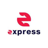 Express logo Vector icon design illustration Template