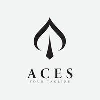 Aces Logo Design Vector Icon
