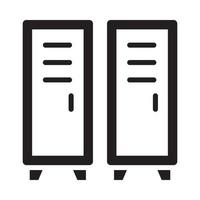 Bank Locker Vector Style illustration. Business and Finance Solid Icon.