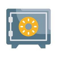 Locker Vector Style illustration. Business and Finance Outline Icon.