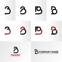 letter or word B that font using a circle base image graphic icon logo design abstract concept vector stock. Can be used as a symbol related to initial or monogram