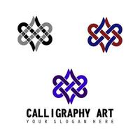 arte de la caligrafía en amor imagen gráfico icono logotipo diseño abstracto concepto vector stock. se puede usar como un símbolo relacionado con el motivo o el interior