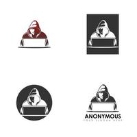 lurk spy behind minitor screen image graphic icon logo design abstract concept vector stock. Can be used as symbol related to internet or hacker or tech