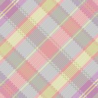 Tartan or plaid pastel color pattern. vector