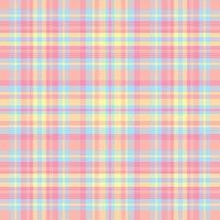 Tartan or plaid pastel color pattern. vector