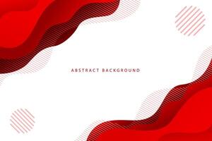 red gradient abstract modern wavy background with pattern vector