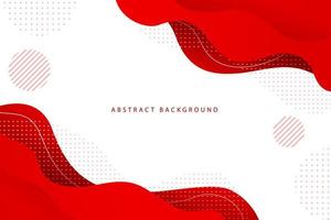 red abstract modern wavy background with pattern vector