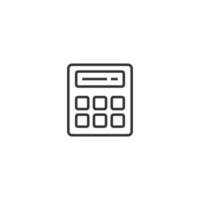 Calculator icon in flat style. Calculate vector illustration on white isolated background. Calculation business concept.
