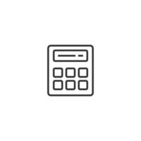 Calculator icon in flat style. Calculate vector illustration on white isolated background. Calculation business concept.