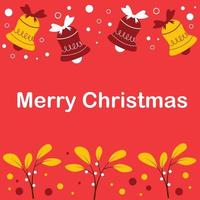 Christmas Greeting Card Poster vector