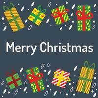 Abstract Christmas Greeting Card Banner vector