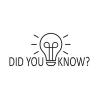 Did You Know icon in flat style. Question mark vector illustration on white isolated background. Attention banner business concept.