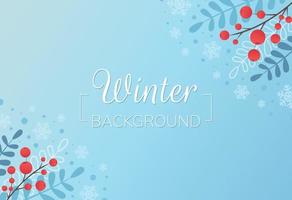 Flat winter background. Vector design.