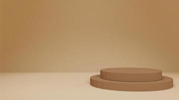 3D Render. Mock up for show prodcut display, podium, stage. Minimal scene with geometric photo