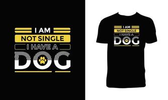 diseño de camiseta de vector de perro