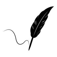 logotipo de la pluma de la pluma vector