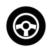 steering wheel logo vector