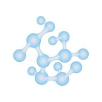 molecule logo icon vector