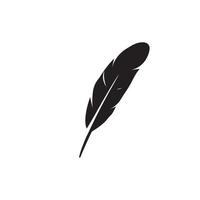 logotipo de ilustración de plumas vector