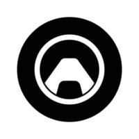steering wheel logo vector