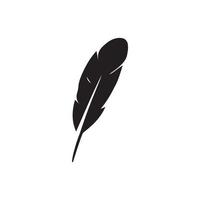 Feather ilustration  logo vector