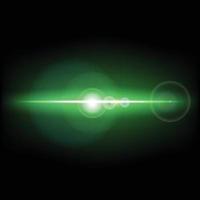 Abstract background with green lens flare vector