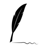 Feather pen  logo vector