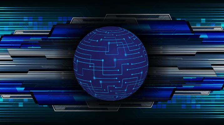 Modern Technology Background with globe