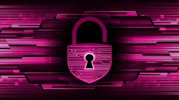 Modern Technology Background with lock vector