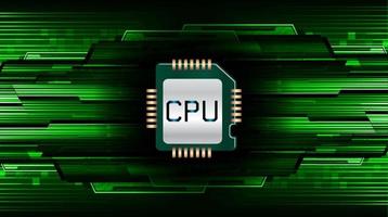 fondo de tecnología moderna con chip de cpu vector