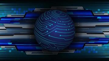 Modern Technology Background with Blue Globe vector
