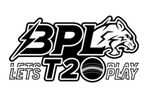 BPL t 20 logo design vector with tiger icon