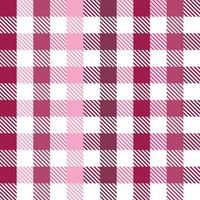Valentine pink colors checkered background, plaid texture seamless pattern fabric checkered background, gingham background vector