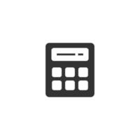 Calculator icon in flat style. Calculate vector illustration on white isolated background. Calculation business concept.