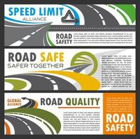 Highway and road building or repairing, safety vector