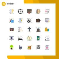 25 Creative Icons Modern Signs and Symbols of gift kid design holiday thinking Editable Vector Design Elements