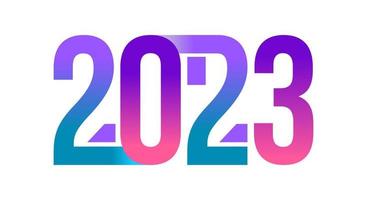 Creative gradient 2023 new year design vector