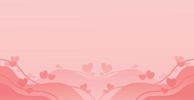 pink background. with silhouette love for valentine theme vector