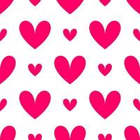 heart vector illustration seamless pattern suitable for banner background, web. on a valentines theme