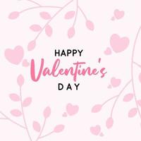 social media template greeting valentine's day banner vector illustration