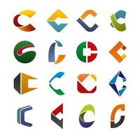 Abstract vector letter C for business identity