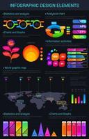 Infographic vector design elements and charts