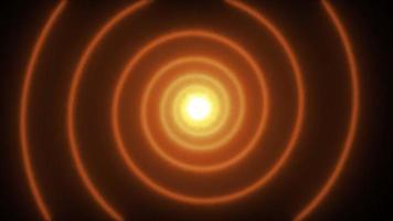 Abstract lines lens flare background.Motion swirl light with shiny flare.Abstract Digital lens flare in black background video