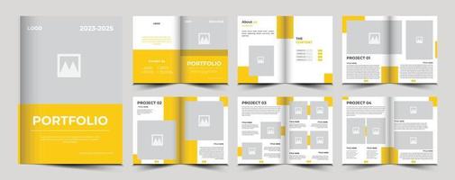 Vector architecture portfolio or interior portfolio or portfolio design